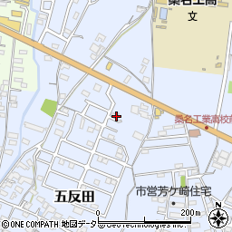 三重県桑名市五反田1444-17周辺の地図