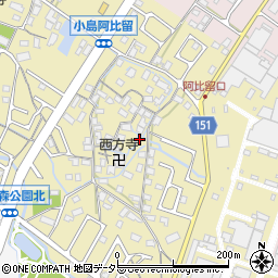 滋賀県守山市小島町1245周辺の地図