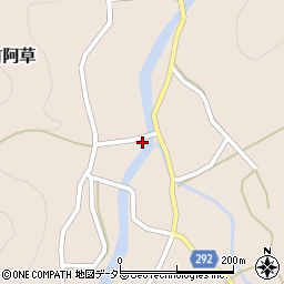 兵庫県丹波市山南町阿草809周辺の地図