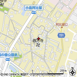 滋賀県守山市小島町1252周辺の地図