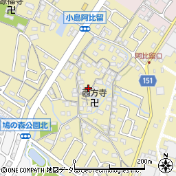 滋賀県守山市小島町1257周辺の地図