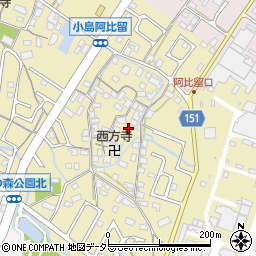 滋賀県守山市小島町1251周辺の地図