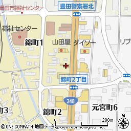 あいそ家豊田店周辺の地図
