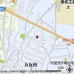 三重県桑名市五反田1444-7周辺の地図