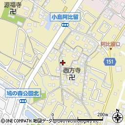 滋賀県守山市小島町1260周辺の地図