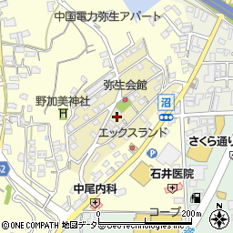 岡山県津山市弥生町周辺の地図
