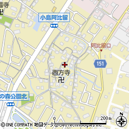 滋賀県守山市小島町1250周辺の地図