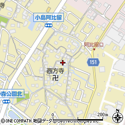 滋賀県守山市小島町1246周辺の地図