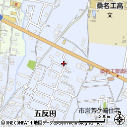 三重県桑名市五反田1449-5周辺の地図