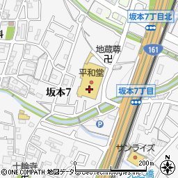 私のお針箱　平和堂坂本店周辺の地図
