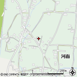 岡山県津山市河面1243-9周辺の地図