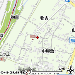 愛知県みよし市福田町中屋敷37周辺の地図