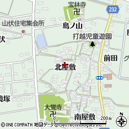 愛知県みよし市打越町北屋敷60周辺の地図