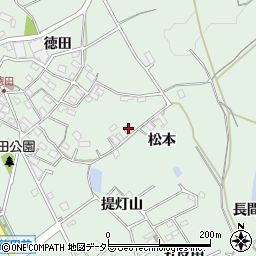 愛知県豊明市沓掛町松本周辺の地図