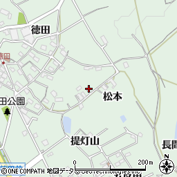 愛知県豊明市沓掛町（松本）周辺の地図