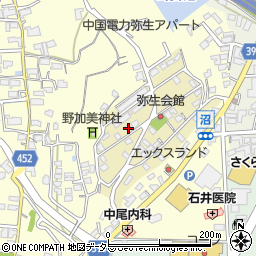 岡山県津山市弥生町71周辺の地図