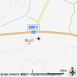 兵庫県丹波篠山市西野々555周辺の地図