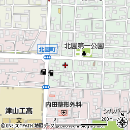 山陽折込広告センター津山周辺の地図