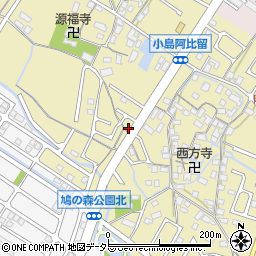 滋賀県守山市小島町1586周辺の地図