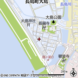 三重県桑名市長島町大島3周辺の地図