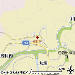 愛知県豊田市坂上町日向周辺の地図