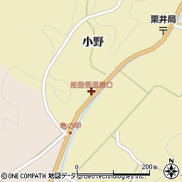 能登香温泉口周辺の地図