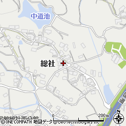 岡山県津山市総社1054周辺の地図