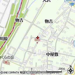 愛知県みよし市福田町清水2周辺の地図