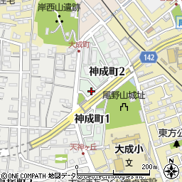 三重県桑名市神成町周辺の地図
