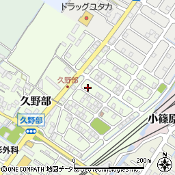 滋賀県野洲市久野部100-48周辺の地図