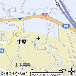 岡山県真庭市中原698周辺の地図