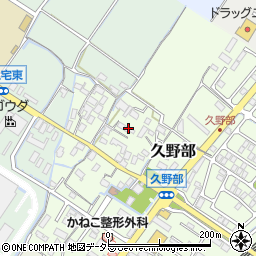 滋賀県野洲市久野部297周辺の地図