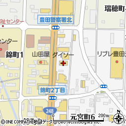 ダイソー豊田２４８店周辺の地図