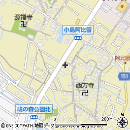 滋賀県守山市小島町1645周辺の地図