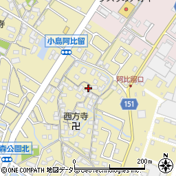 滋賀県守山市小島町1287周辺の地図