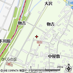 愛知県みよし市福田町清水6周辺の地図