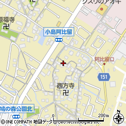 滋賀県守山市小島町1264周辺の地図