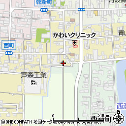 兵庫県丹波篠山市西町34周辺の地図