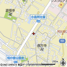 滋賀県守山市小島町1619周辺の地図
