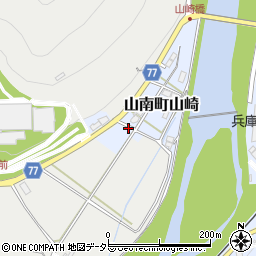 兵庫県丹波市山南町山崎79-2周辺の地図