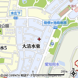 愛知県名古屋市緑区大清水東609周辺の地図