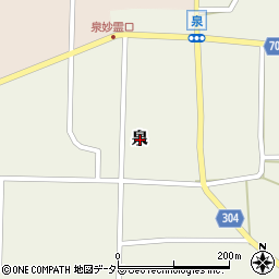 兵庫県丹波篠山市泉周辺の地図