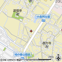 滋賀県守山市小島町1587周辺の地図