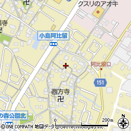 滋賀県守山市小島町1290周辺の地図