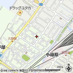 滋賀県野洲市久野部1周辺の地図