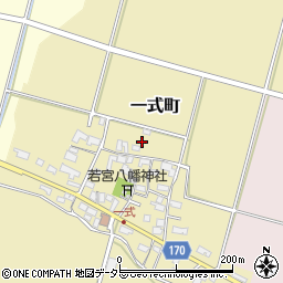 滋賀県東近江市一式町周辺の地図