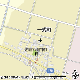 滋賀県東近江市一式町周辺の地図