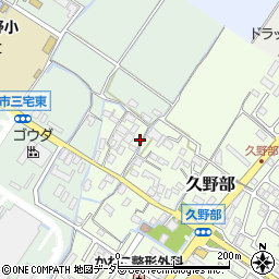 滋賀県野洲市久野部324周辺の地図