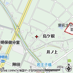 愛知県豊明市沓掛町烏ケ根周辺の地図