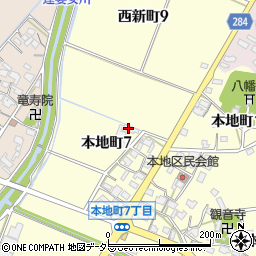 道住寺周辺の地図